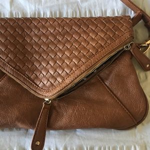 Brown Leather Cross Body Purse